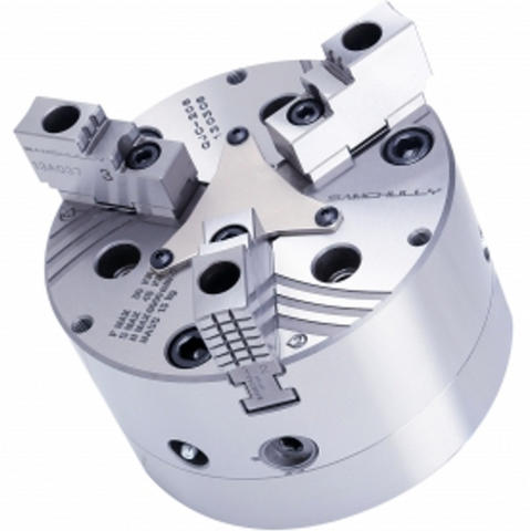 QJC-210 SAMCHULLY QUICK JAW CHANGE CHUCK - 10"  3 jaw, Plain back type