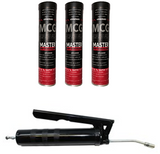 PREMIUM CHUCK GREASE & GUN PACKAGE - MCG  PREMIUM Moly Base  - 3 TUBES / 1 GREASE GUN