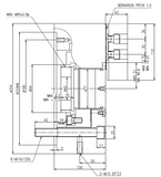 HS-10 SAMCHULLY POWER CHUCK - 10"  3 jaw, Plain back type , INCLUDING  FREE 10" Jaw Boring Ring