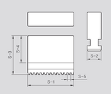 MQSB-210 MONOBLOK SOFT JAW  -  SAMCHULLY QJC-210  QUICK JAW CHANGE (10" CHUCK)