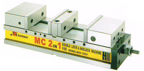 MASTER 6.3" (160mm) MULTI-STATION  MILLING VISE - Dual or Single Part Machining Positions